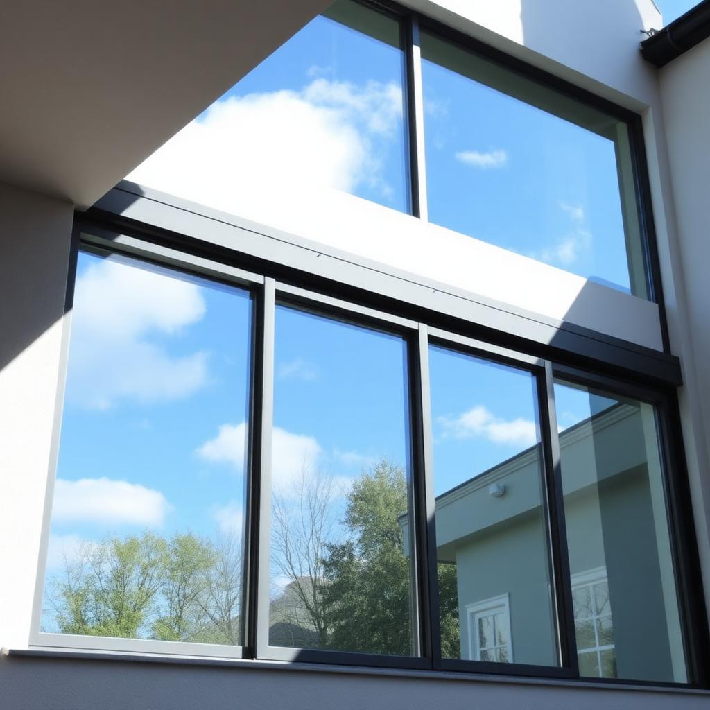Modern aluminium sliding patio doors